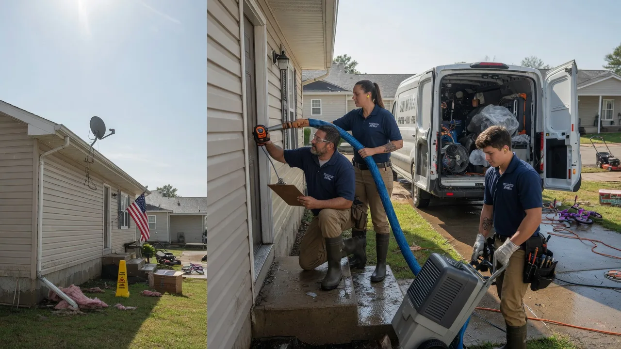 Ceiling Water Damage Restoration in Dover, ID near me